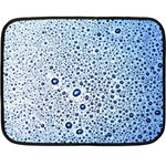 Drop Water Background Macro Splash Rain Drink Double Sided Fleece Blanket (Mini)  35 x27  Blanket Front