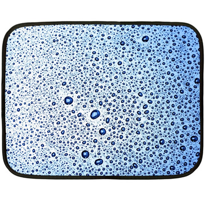 Drop Water Background Macro Splash Rain Drink Double Sided Fleece Blanket (Mini) 