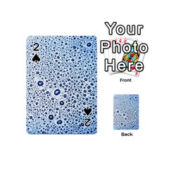 Drop Water Background Macro Splash Rain Drink Playing Cards 54 Designs (mini) by Wegoenart