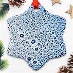 Drop Water Background Macro Splash Rain Drink Ornament (Snowflake) Front