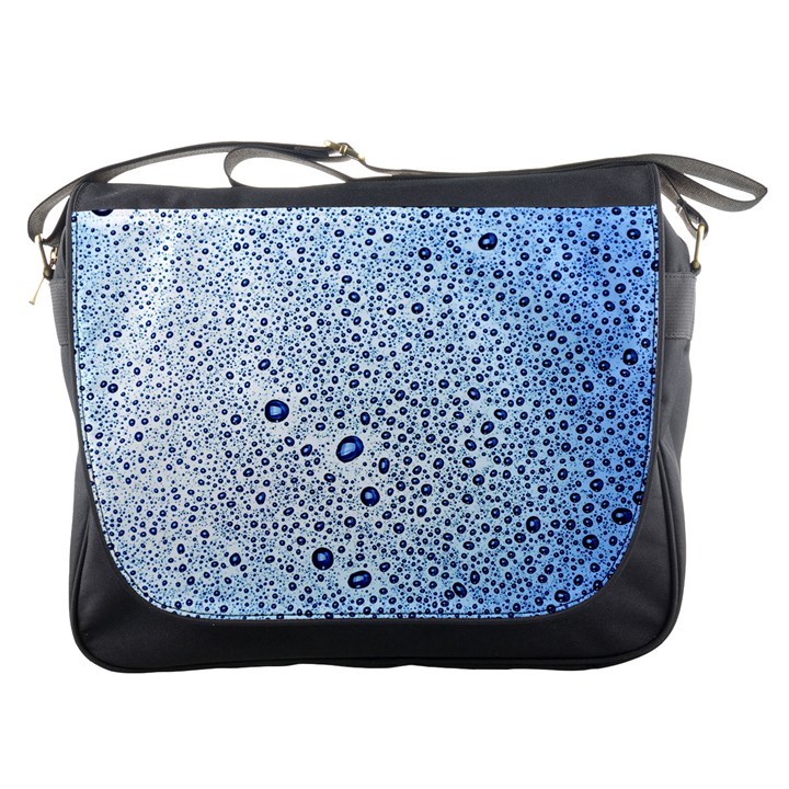 Drop Water Background Macro Splash Rain Drink Messenger Bag