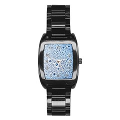 Drop Water Background Macro Splash Rain Drink Stainless Steel Barrel Watch by Wegoenart