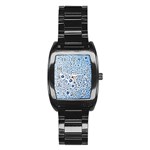 Drop Water Background Macro Splash Rain Drink Stainless Steel Barrel Watch Front