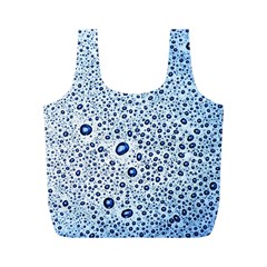 Drop Water Background Macro Splash Rain Drink Full Print Recycle Bag (m) by Wegoenart