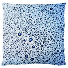 Drop Water Background Macro Splash Rain Drink Large Flano Cushion Case (one Side) by Wegoenart