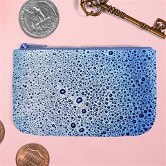 Drop Water Background Macro Splash Rain Drink Large Coin Purse by Wegoenart