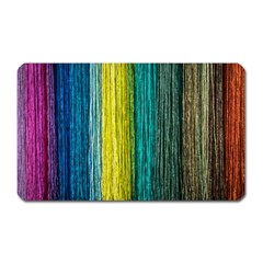 Line Rope Fiber Close Up Multicoloured Background Magnet (rectangular) by Wegoenart