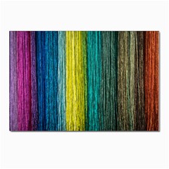 Line Rope Fiber Close Up Multicoloured Background Postcard 4 x 6  (pkg Of 10) by Wegoenart