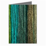 Line Rope Fiber Close Up Multicoloured Background Greeting Card Left