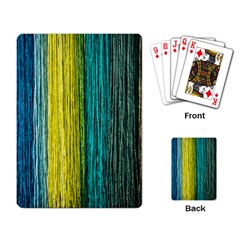 Line Rope Fiber Close Up Multicoloured Background Playing Cards Single Design (rectangle) by Wegoenart