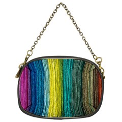 Line Rope Fiber Close Up Multicoloured Background Chain Purse (one Side) by Wegoenart