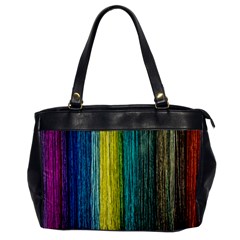 Line Rope Fiber Close Up Multicoloured Background Oversize Office Handbag by Wegoenart