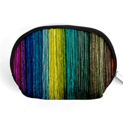 Line Rope Fiber Close Up Multicoloured Background Accessory Pouch (medium) by Wegoenart