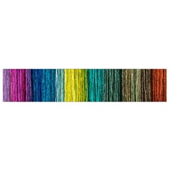 Line Rope Fiber Close Up Multicoloured Background Small Flano Scarf by Wegoenart