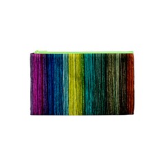 Line Rope Fiber Close Up Multicoloured Background Cosmetic Bag (xs) by Wegoenart