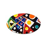 Pattern And Decoration Revisited At The East Side Galleries Sticker Oval (10 pack) Front