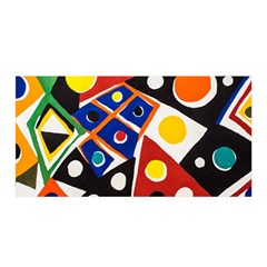 Pattern And Decoration Revisited At The East Side Galleries Satin Wrap 35  X 70  by Wegoenart