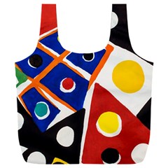 Pattern And Decoration Revisited At The East Side Galleries Full Print Recycle Bag (xxl) by Wegoenart