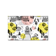 The Park  Pattern Design Sticker (rectangular)