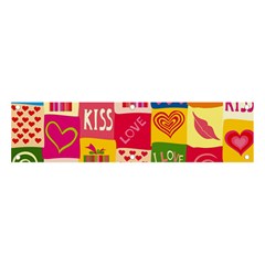 Multicolored Gift Wrap Decor Love Colorful Hearts I Love You Banner And Sign 4  X 1  by Wegoenart