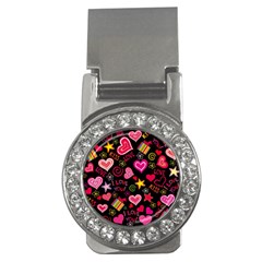 Multicolored Wallpaper, Love Vector Hearts Background Romantic Money Clips (cz)  by Wegoenart