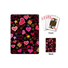 Multicolored Wallpaper, Love Vector Hearts Background Romantic Playing Cards Single Design (mini) by Wegoenart