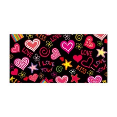 Multicolored Wallpaper, Love Vector Hearts Background Romantic Yoga Headband by Wegoenart