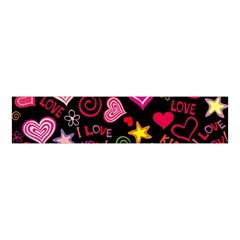 Multicolored Wallpaper, Love Vector Hearts Background Romantic Velvet Scrunchie by Wegoenart