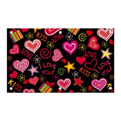 Multicolored Wallpaper, Love Vector Hearts Background Romantic Banner And Sign 5  X 3 