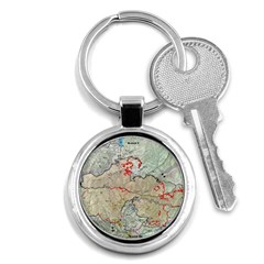 Misc Map Wallpaper Key Chain (round) by Wegoenart