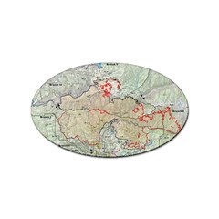 Misc Map Wallpaper Sticker Oval (10 Pack) by Wegoenart