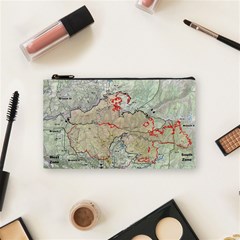 Misc Map Wallpaper Cosmetic Bag (small) by Wegoenart