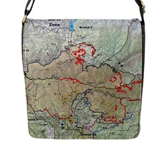 Misc Map Wallpaper Flap Closure Messenger Bag (l) by Wegoenart