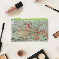 Misc Map Wallpaper Cosmetic Bag (xs) by Wegoenart