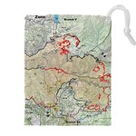 Misc Map Wallpaper Drawstring Pouch (4XL) Front