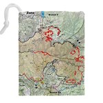 Misc Map Wallpaper Drawstring Pouch (4XL) Back