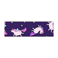 Fantasy Fat Unicorn Horse-pattern Fabric Design Sticker Bumper (100 Pack)