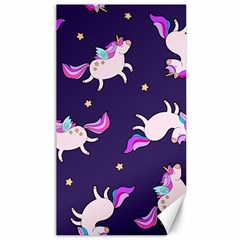 Fantasy Fat Unicorn Horse-pattern Fabric Design Canvas 40  X 72  by Wegoenart