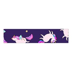 Fantasy Fat Unicorn Horse-pattern Fabric Design Velvet Scrunchie by Wegoenart