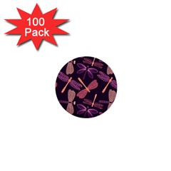 Dragonfly Pattern Design 1  Mini Buttons (100 Pack) 