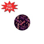 Dragonfly Pattern Design 1  Mini Buttons (100 pack)  Front