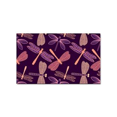 Dragonfly Pattern Design Sticker Rectangular (10 Pack) by Wegoenart