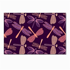 Dragonfly Pattern Design Postcards 5  X 7  (pkg Of 10)