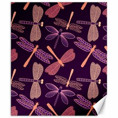 Dragonfly Pattern Design Canvas 20  X 24  by Wegoenart