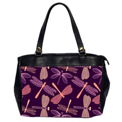 Dragonfly Pattern Design Oversize Office Handbag (2 Sides) by Wegoenart