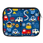 Car Cars Seamless Pattern Vector Rescue Team Cartoon Apple iPad 2/3/4 Zipper Cases Front