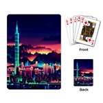 Cityscape Building Painting 3d City Illustration Playing Cards Single Design (Rectangle) Back