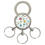 Abstract Abstraction Biology Chemistry Detail Genetics 3-Ring Key Chain Front