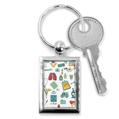 Abstract Abstraction Biology Chemistry Detail Genetics Key Chain (rectangle) by danenraven