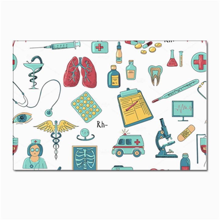 Abstract Abstraction Biology Chemistry Detail Genetics Postcard 4 x 6  (Pkg of 10)